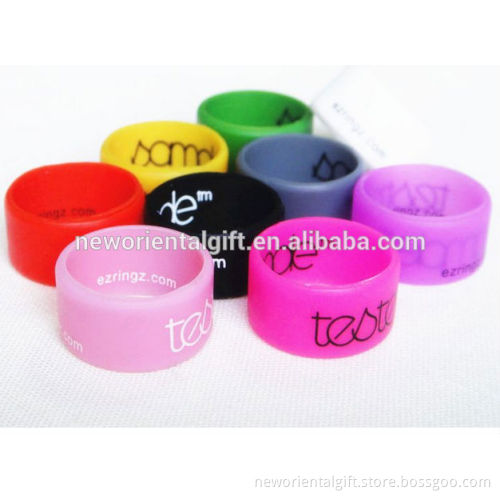 unisex fashion rubber silicone finger band ring